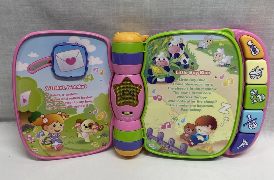 VTech Musical Rhymes Book Baby & Toddler Toy Educational Learning Works - Image 3 of 4