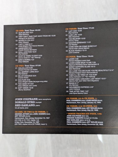 JOHN COLTRANE QUINTET WITH RED GARLAND & DONALD BYRD COMPLETE RECORDINGS 4CD SET - Picture 4 of 5