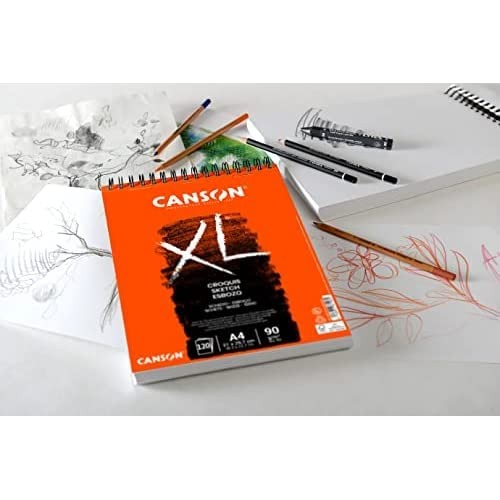 Skizzenblock A5 60 Blatt 90G/M² Cremeweiß Canson Xl Croquis Spiralblock-image