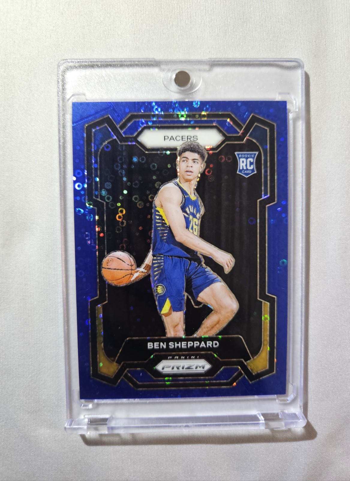 2023-24 Panini Prizm #172 Ben Sheppard Blue Fast Break Disco /150 Rookie RC