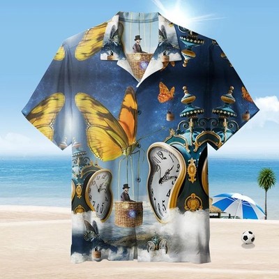 Salvador Dali Butterfly Hawaiian Shirt