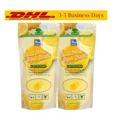 2xYoko Salt Spa Scrub Body Lemon 300g New Exfoliating Skin Whitening Moisture