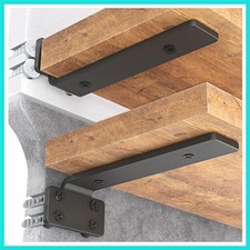 Shelf Bracket, Heavy Duty Floating Shelf Brackets 4 inch Long, 6 Pack Bracket...