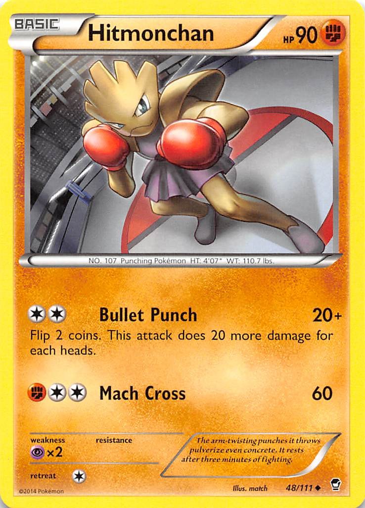 Hitmonchan 48/111 XY - Furious Fists Pokemon 005102