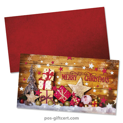 Gift vouchers + envelopes for christmas X296GB