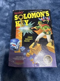 Solomon's Key Nintendo NES CIB Game Box Manual Classic