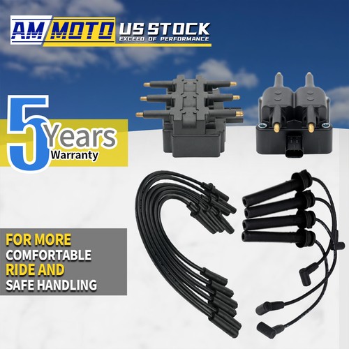 6X Spark Plugs + Wire Set & Coil Pack For 2007-2011 Jeep Wrangler Dodge V6 3.8L