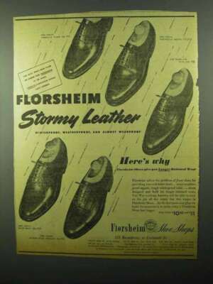 1943 Florsheim Shoes Ad - Viking, Highland | eBay