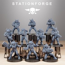 Tarion Clone Droid Warrior Infantry x 10, Fire Team, Stationforge