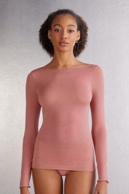 Boat Neck Modal Cashmere Ultralight Jumper Intimissimi Pullover