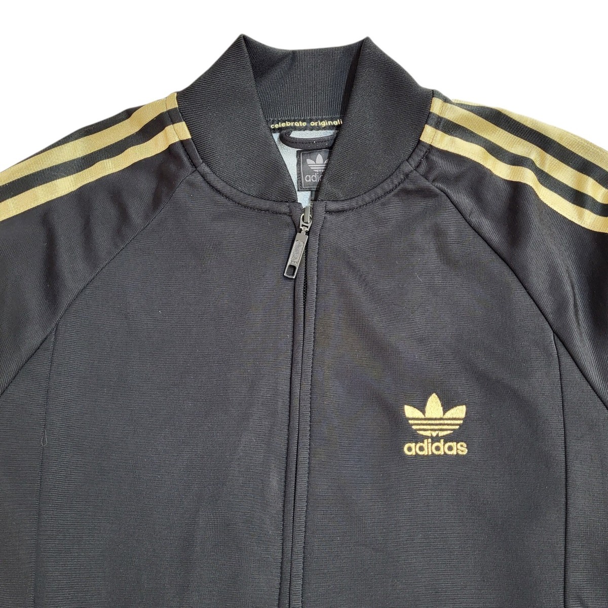 Adidas Black Y2k Zipped Sports Tracksuit Top Uk Women's Size