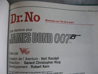 Scenario Dr. No Pour Jeu De Rôle James Bond 007 - Jeux Descartes