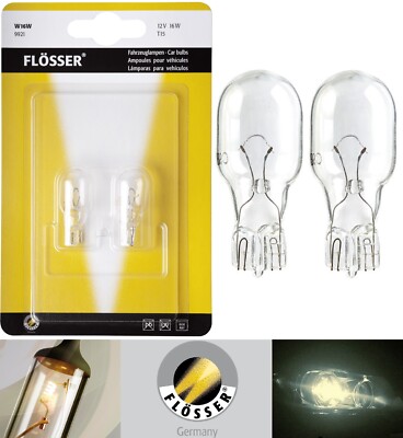 Flosser 921 W16W 16W 9921 Zwei Glühbirnen Back Up Rückfahrlicht Ersatz Lager Dot