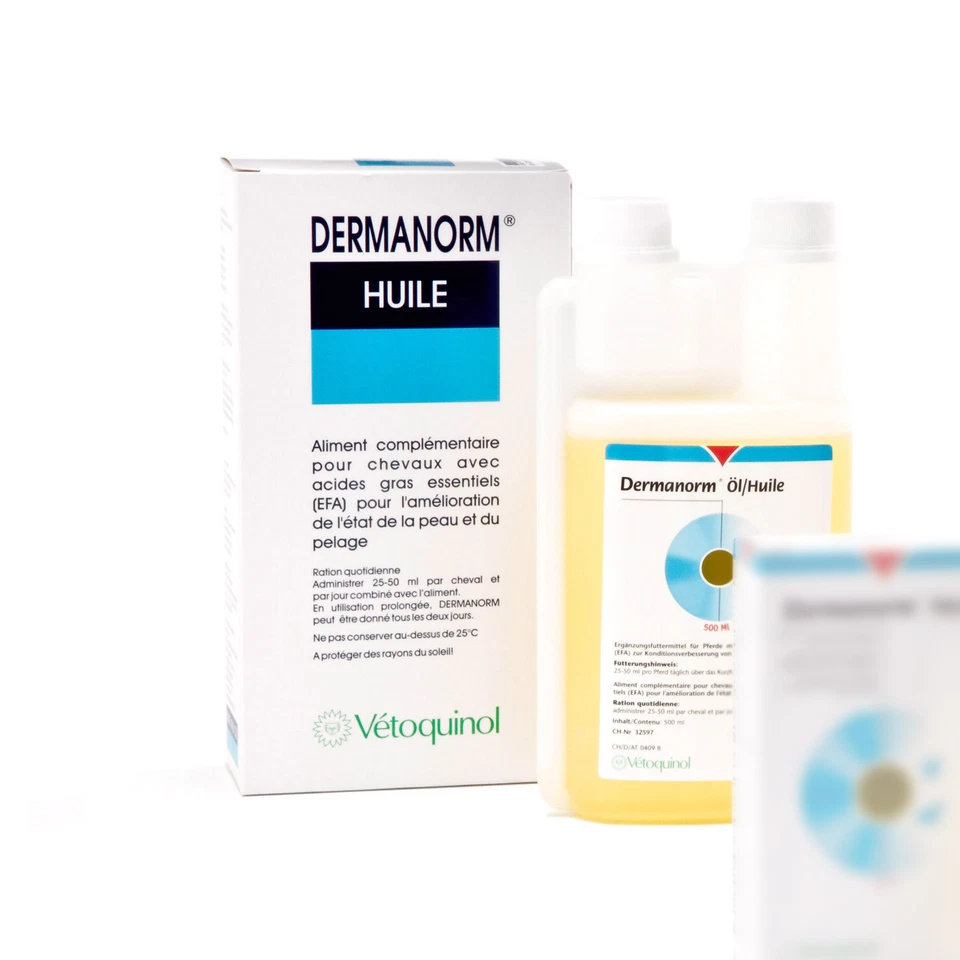 VETOQUINOL DERMANORM Öl 250 ml- Haarausfall Dermatose Haut / für Hund & Katze