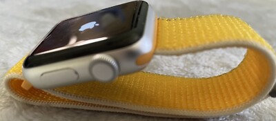 Apple Watch Series GPS, 38mm Silver Aluminum case /w genuine sunflower  band