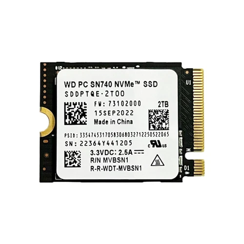 WD PC SN740 2TB M.2 2230 SSD NVMe PCIe4x4 For Steam Deck ASUS ROG Dell Laptop - Picture 2 of 7
