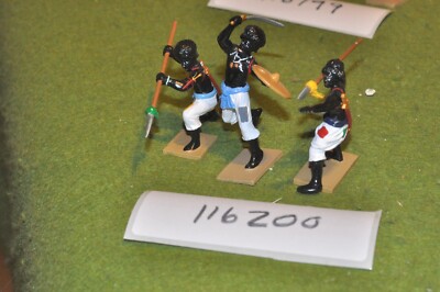 54mm Kolonial / Flusskrieg - Mahdisten 3 Derwischkrieger Trophäe Minis - (116200)
