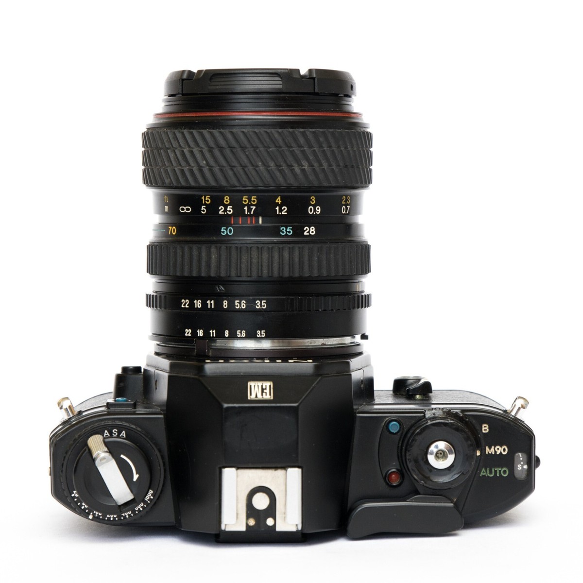 SERVICED* Nikon EM Black Lens 28 70mm Classic 35mm Film