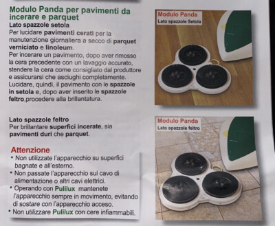 TOP SHOP Lucidatrice Vorwerk Folletto Pulilux PL515, Adatto a Modelli 130 131 135 136 140