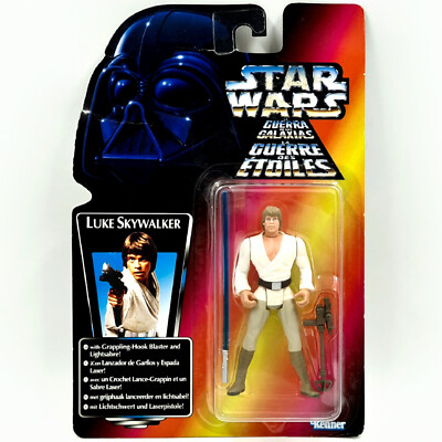 LUKE SKYWALKER STAR WARS 1995 LONG SABER NEU OVP KENNER GUERRA DE LAS GALAXIAS
