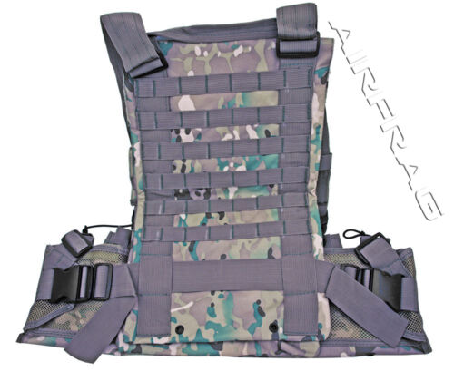 Adjustable MOLLE Web Tactical Vest - Digi Camo - 12 Front/Back Straps - Afbeelding 1 van 2