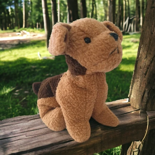 TY Beanie Babies Tuffy The Terrier Dog Vtg 1996 Stuffed Animal Plush Textured