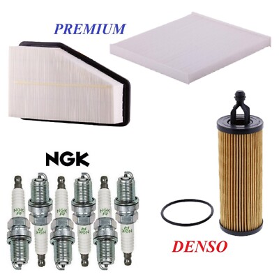 Tune Up Kit Filters Spark Plugs Fit JEEP CHEROKEE V6 3.2L 2019-2020
