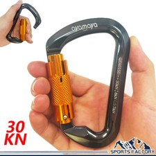 30KN Auto Locking Carabiner Climbing Aluminum Twist Lock Heavy Duty Clip Tree