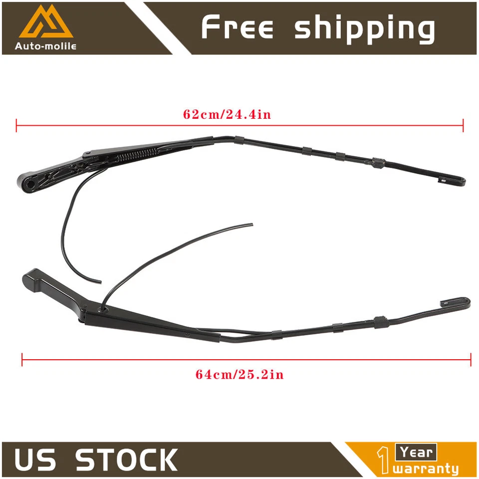 Front Left+Right Windshield Wiper Arm For Mercedes Freightliner Dodge Sprinter - Image 2 of 4