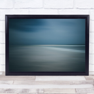seascape Ocean Water Beach Horizon Abstract Minimal Wall Art Print
