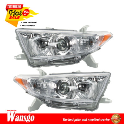 Fit For Toyota Highlander 2011-2013 Halogen Left&Right Side Headlights Headamp