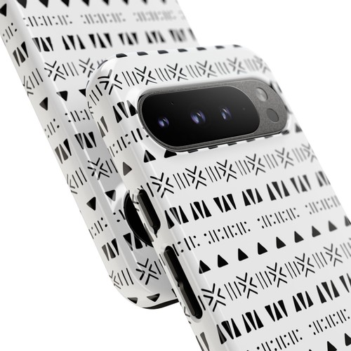 Black and White Southwestern Aztec Pattern Google Pixel Tough Cases - 第 24/131 張圖片
