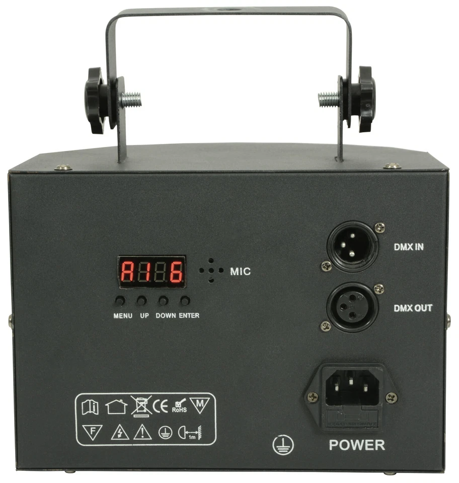 PAIR - CFX Derby 9 DMX Multi-Colour Beam 3W LED DJ Disco Lighting Effect - Image 3 of 4