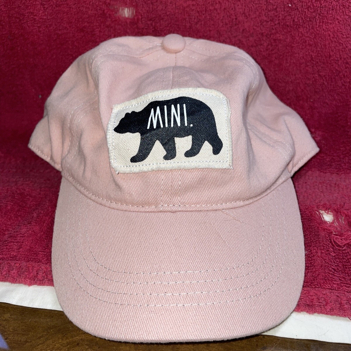 Rae Dunn Pink \'Mama\' & \'Mini\' Bear Patch Baseball Hats OSFM Rae Dunn 100% Polyester Hats for Women | Mercari main image 4