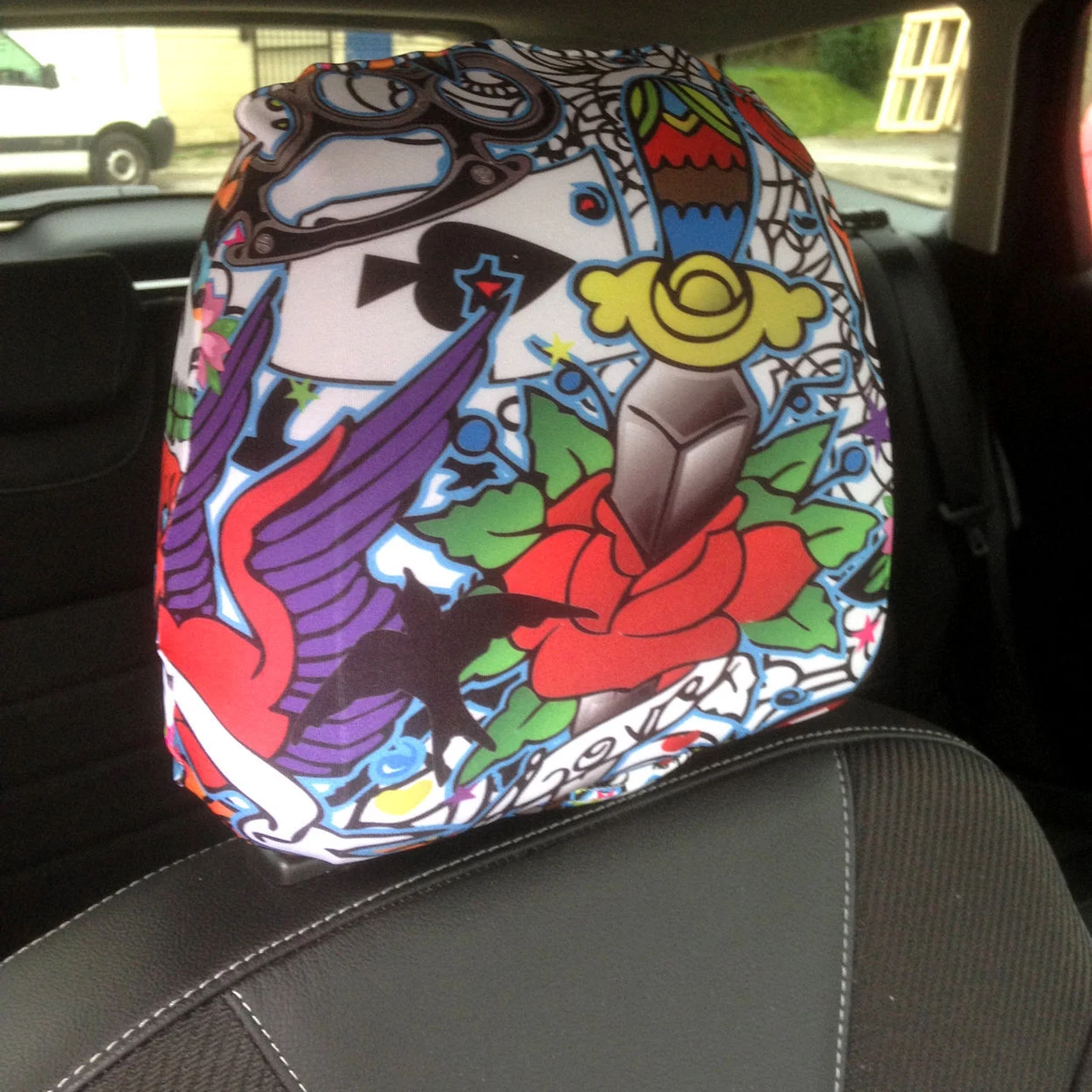 Colourful car top seat covers
