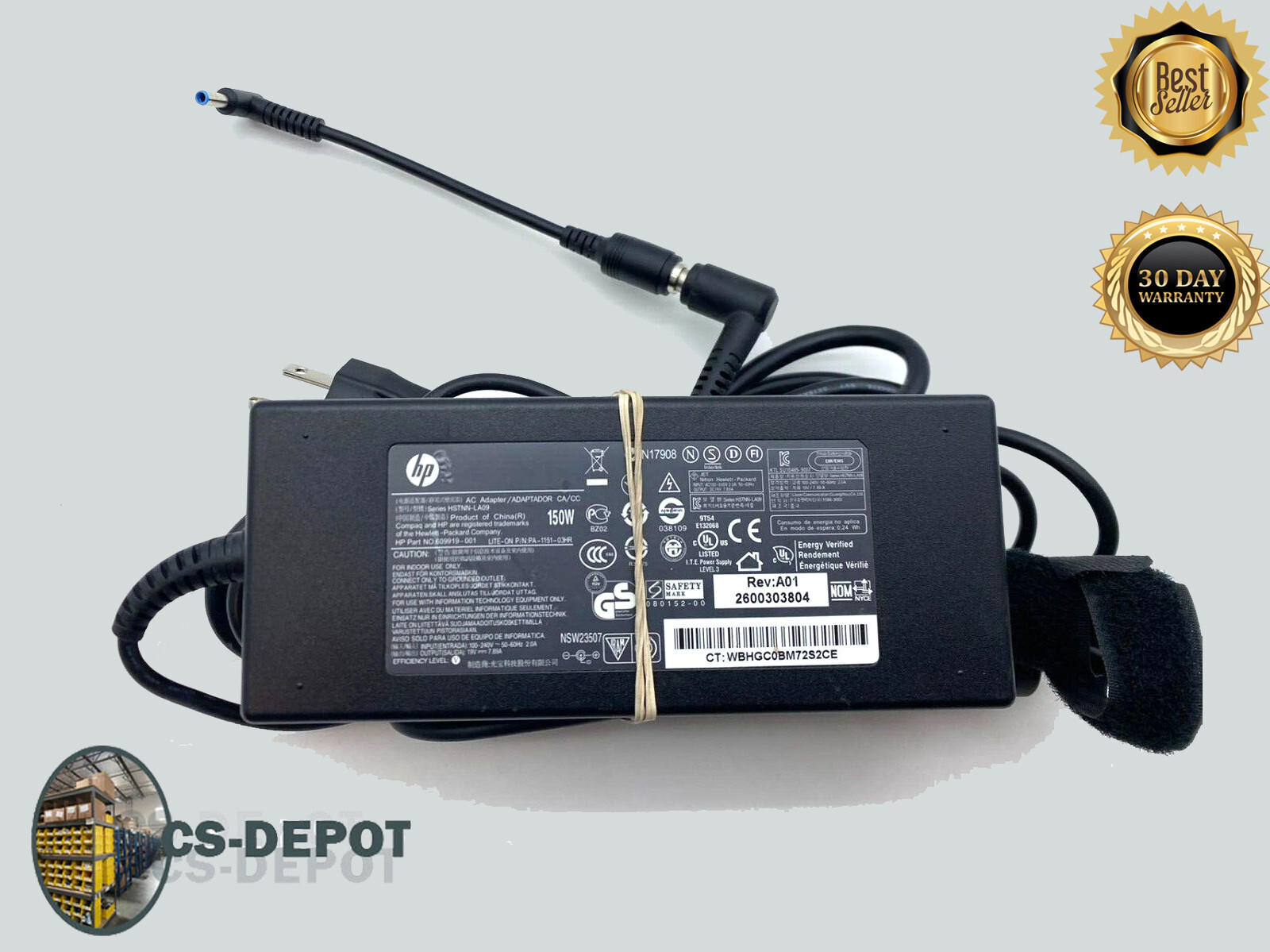 150W 19.5V 7.7A HP Laptop Charger Power AC Adapter For HP ZBook 15 G3