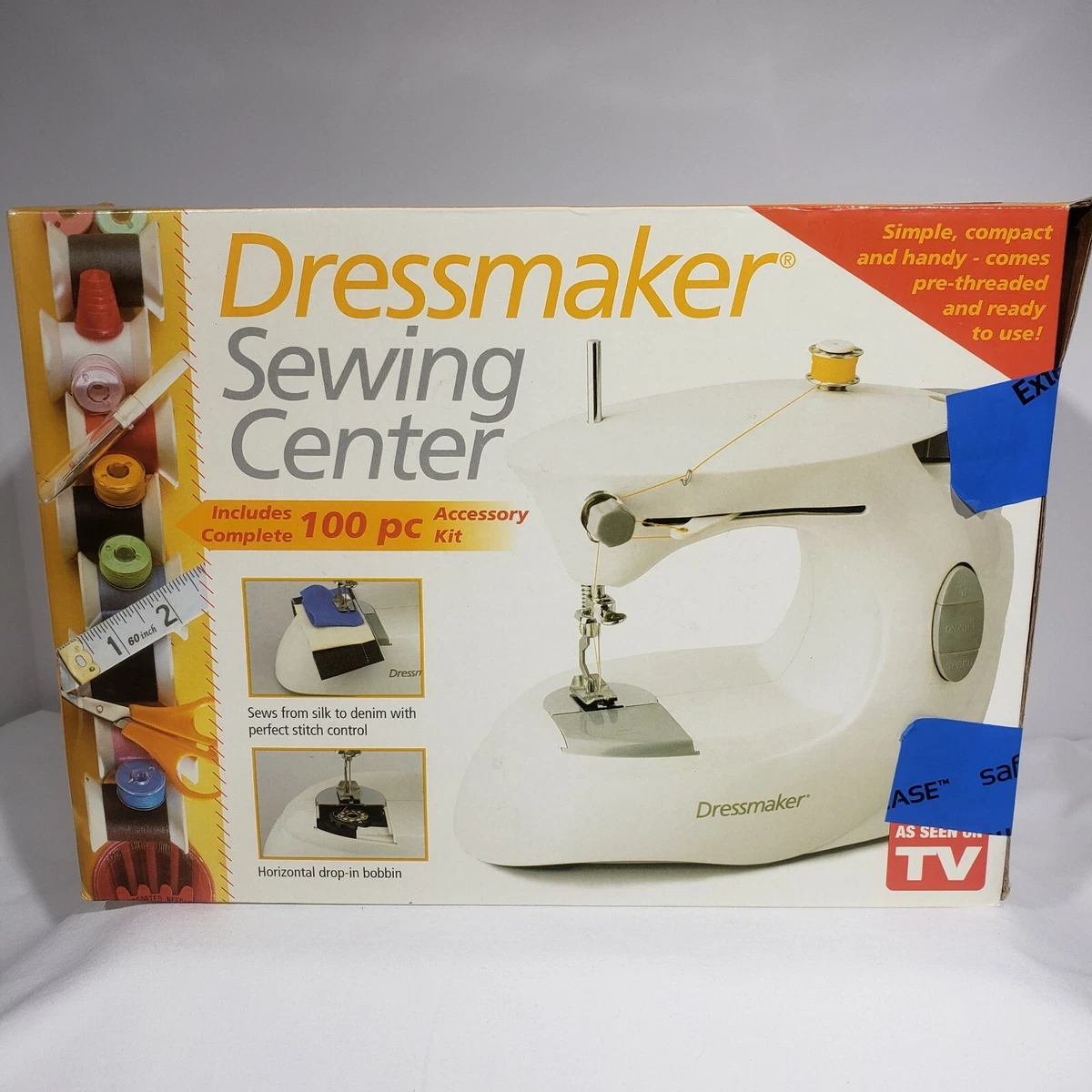 EuroPro Dressmaker Sewing Center 998B Mechanical Sewing Machine. New