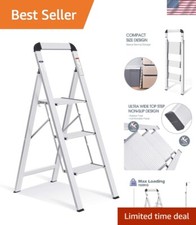 Multi-Purpose 3-Step Lightweight Ladder with ...