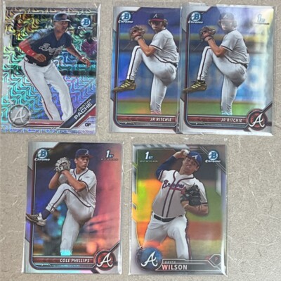 Atlanta Braves Bowman Chrome Draft 1st Refractor Lot INVESTMENT  