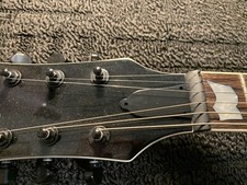 USA Seller 1 Bell Style Guitar Truss Rod Cover, 3 Hole Black Bell 