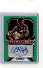 2021 Panini Prizm WNBA Signatures #SG-AMC Angel McCoughtry Green Prizm Auto Aces