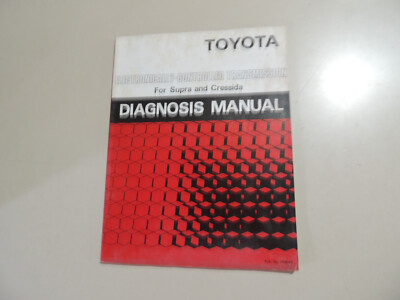 1985 Service diagnosis manual transmission Toyota Celica Supra MA60 Cressida X6