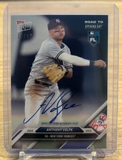 2024 Topps Now Road to Opening Day Anthony Volpe Auto #'d /99 Yankees