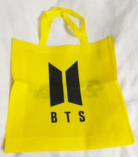 Hybe, BTS Yellow and Black Butter Double Sided Tote Bag with Handles
