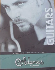 Original 2000 ADAMAS by OVATION guitar brochure with 7 numbered pages