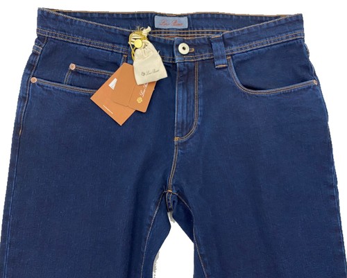 Loro Piana 5 Tasche Slim Blue Jeans Size US 36, Made in Italy | eBay