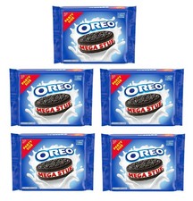 5 Pack OREO Mega Stuf Chocolate Sandwich Cookies, Party Size Bags, 1 lb 9.35 oz