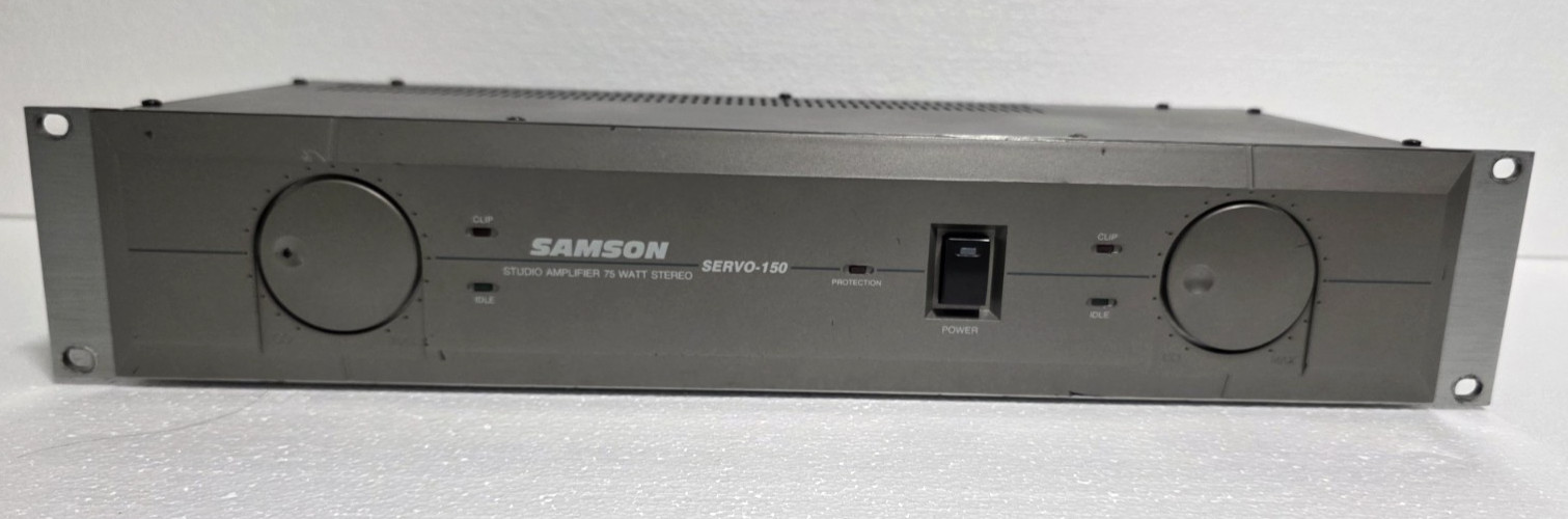 Samson Servo-150 Studio Amplifier 75 Watt Stereo Power, Tested & Working