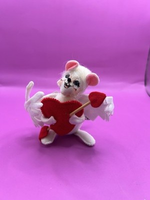 2017 Annalee Mobilite Figure Valentine's Day 5 in. Cupid Mouse Heart w/Arrow NWT