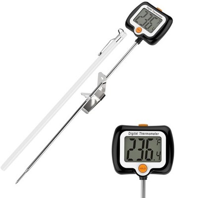 10 Inch Long Digital Candy Thermometer with Pot Clip,Deep Fry Thermometer